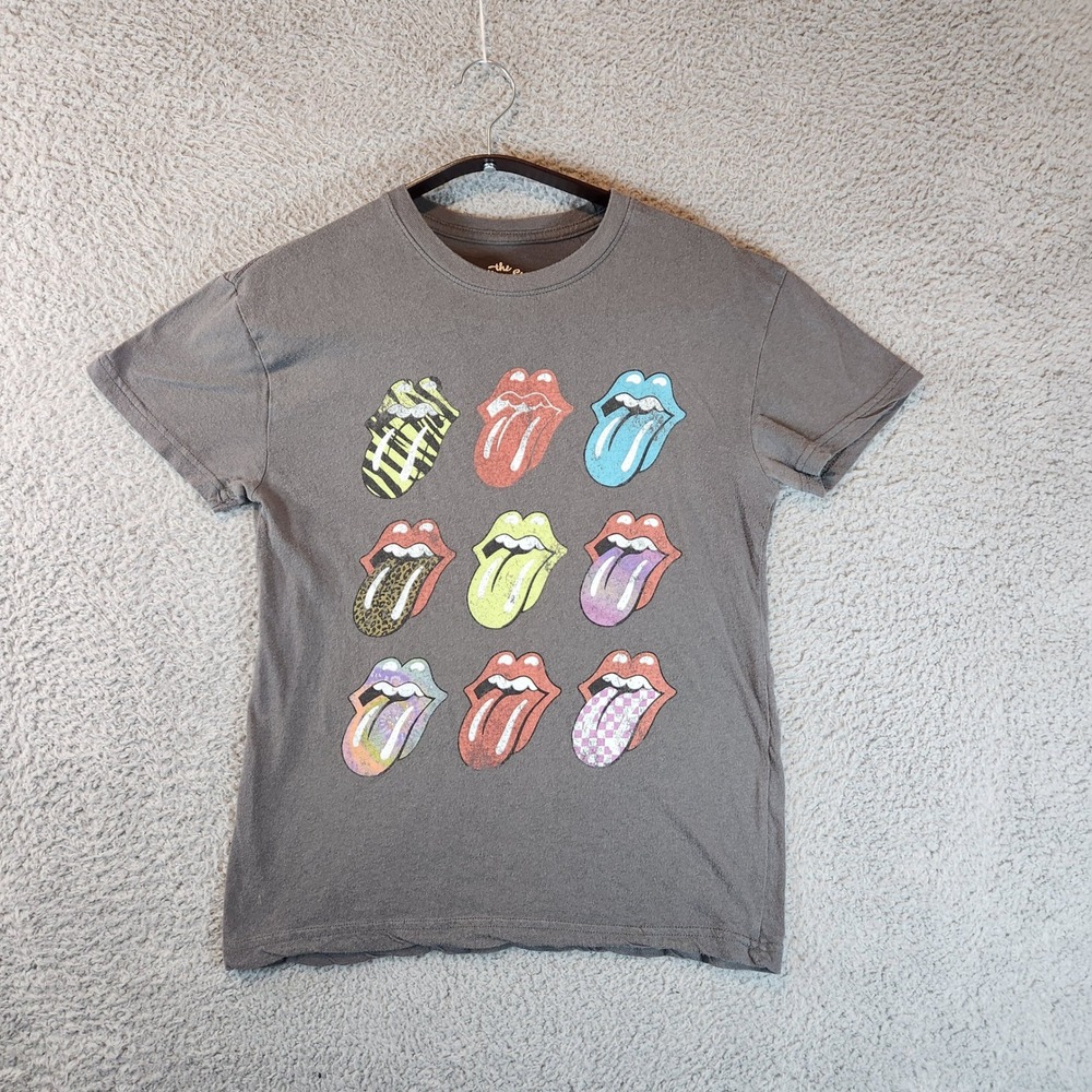 The Rolling‎ Stones Graphic T Shirt Womens Small Band Tee Rockcore Y2K Cotton